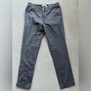 Acne Dark Gray Straight-Leg Pants
